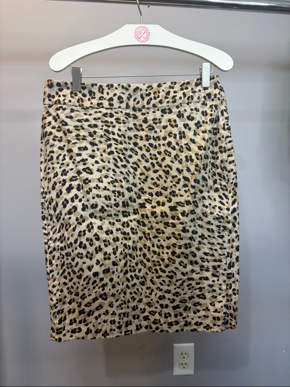 Banana Republic Leopard Print Pencil Skirt - Beige, Black
